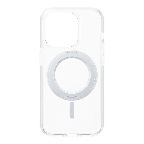 Panzer Glass Care by PanzerGlass Kickstand MagSafe Apple iPhone 15 Pro - dėklas telefonui sidabro spalvos aprašymas - Prekės nuotrauka