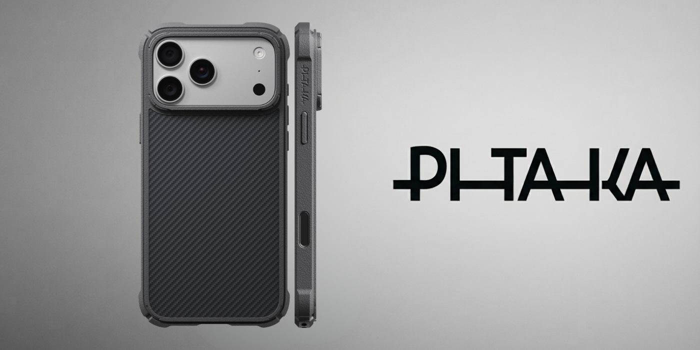 Dėklas Case PITAKA Cairn Case for iPhone 18 Pro Max / 17 Pro Max juodas pilkas aprašymas - Prekės nuotrauka