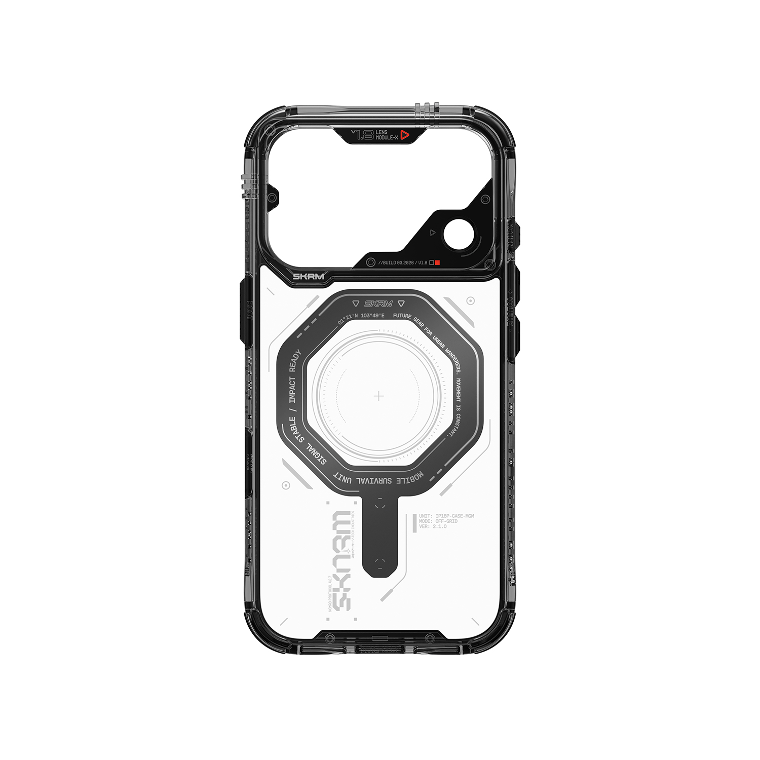 Dėklas Case Skinarma Magma MagSafe for iPhone 18 Pro / 17 Pro graphite aprašymas - Prekės nuotrauka