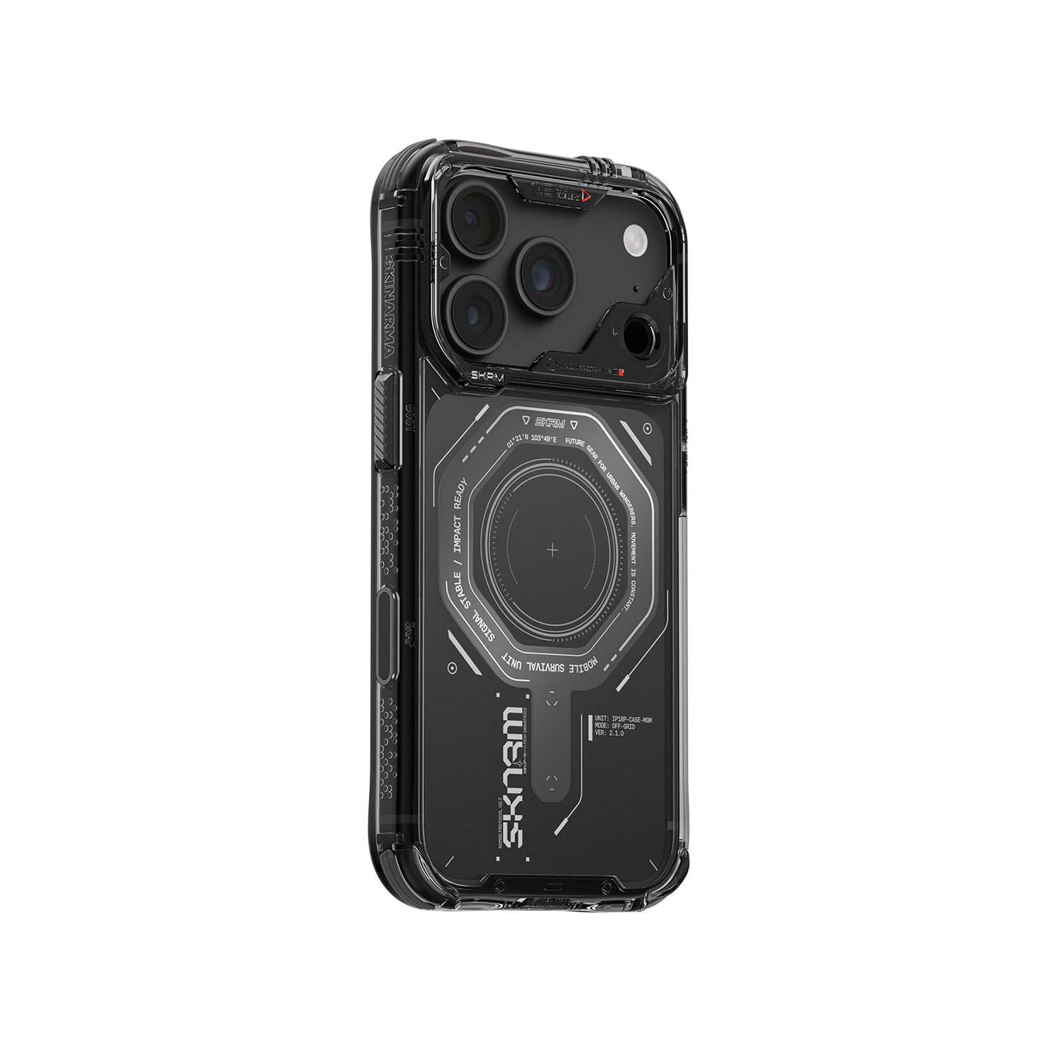 Dėklas Case Skinarma Magma MagSafe for iPhone 18 Pro / 17 Pro graphite aprašymas - Prekės nuotrauka