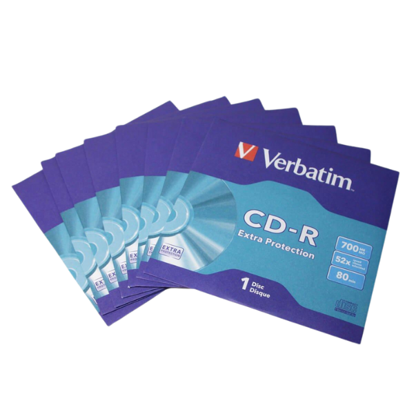 CD-R Verbatim Extra Protection 700MB 52x 43843 aprašymas - Prekės nuotrauka