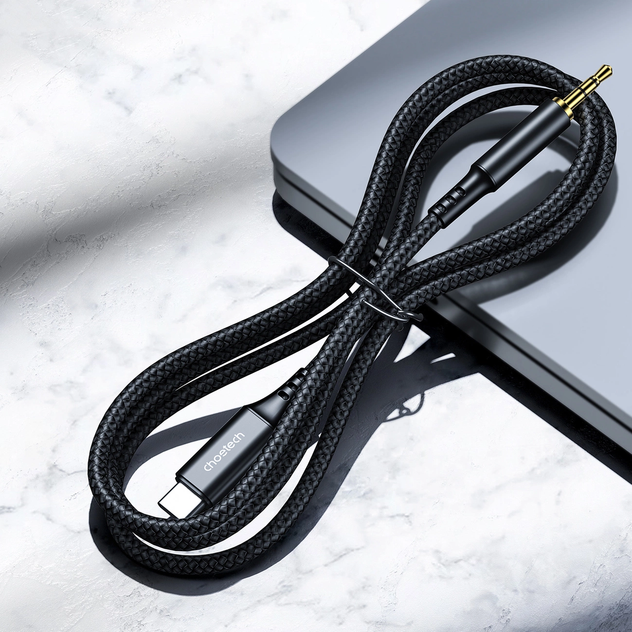 Choetech AUX006 USB-C / mini jack 3.5mm cable 1 m – juodas aprašymas - Prekės nuotrauka Choetech AUX006 USB-C / mini jack 3.5mm cable 1 m – juodas aprašymas - Prekės nuotrauka