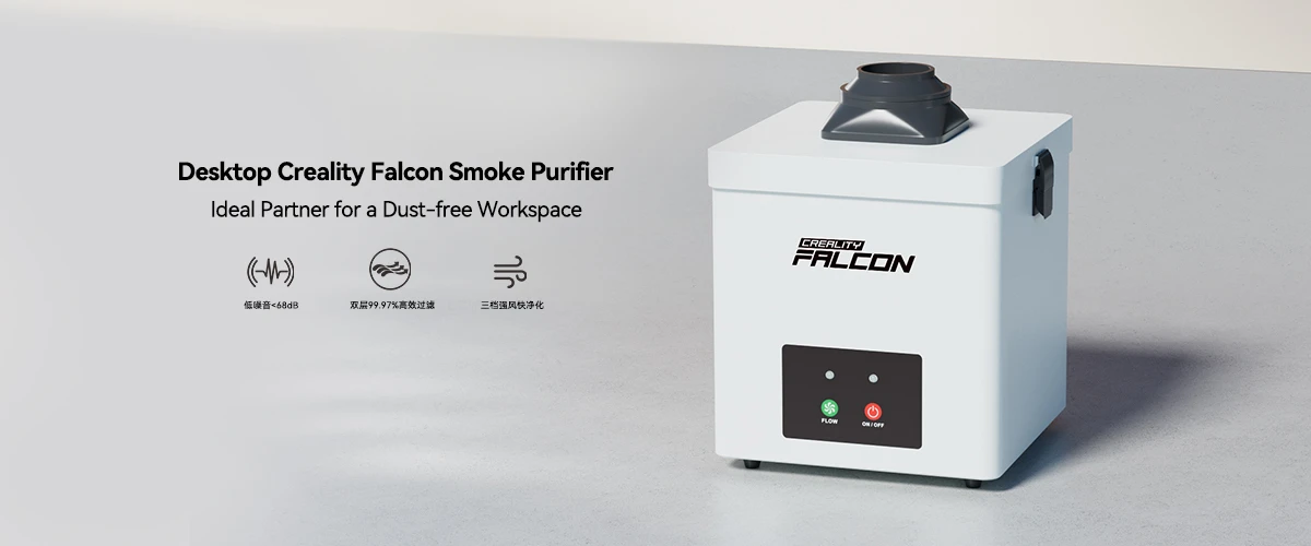 Creality Falcon Desktop Smoke Purifier aprašymas - Prekės nuotrauka