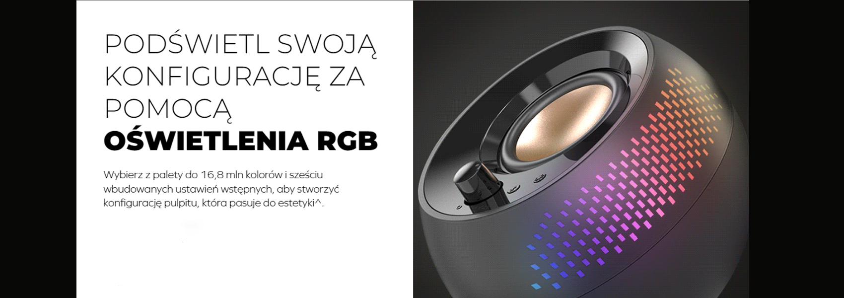 Kompiuterio kolonėlės Creative Pebble X Plus, 2.1, subwooferis, USB-C, Bluetooth 5.3, RGB, 15W RMS (iki 30W su PD), juodos aprašymas - Prekės nuotrauka