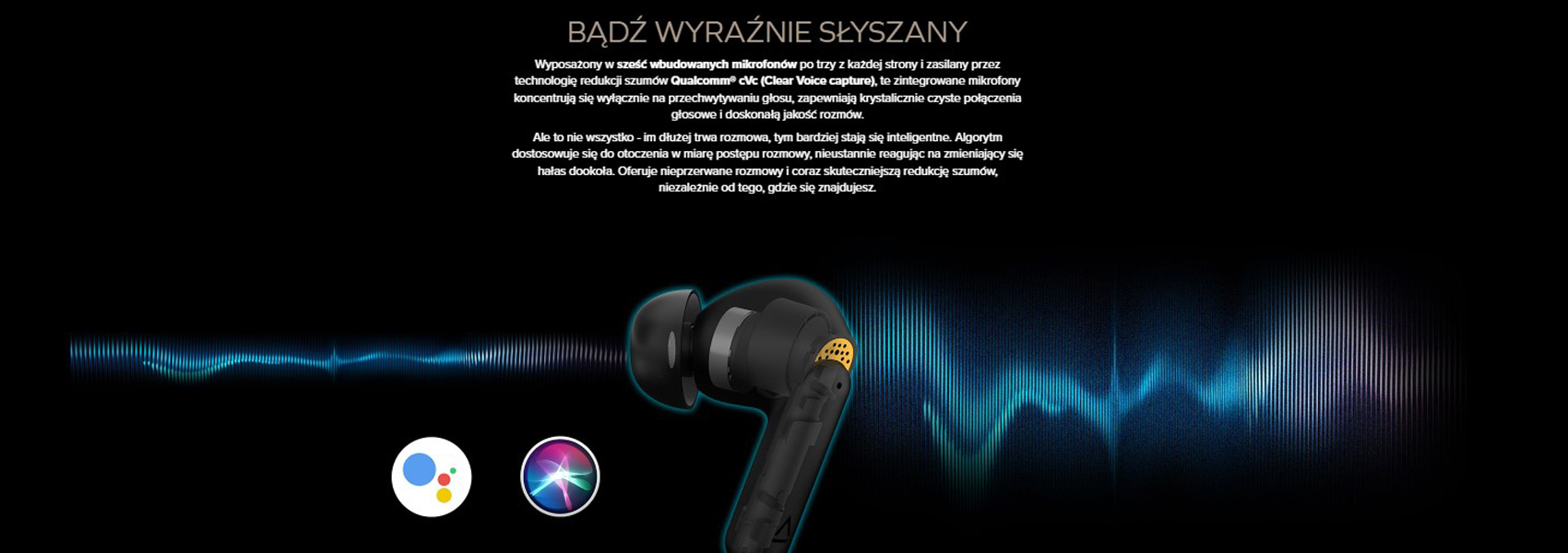 Creative Aurvana ACE belaidės ausinės juodos spalvos Bluetooth 5.3 ANC aprašymas - Prekės nuotrauka