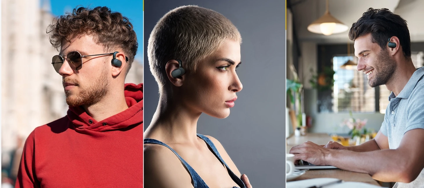 Creative - „Outlier Go TWS“ atviros ausinės, mėlynos aprašymas - Prekės nuotrauka