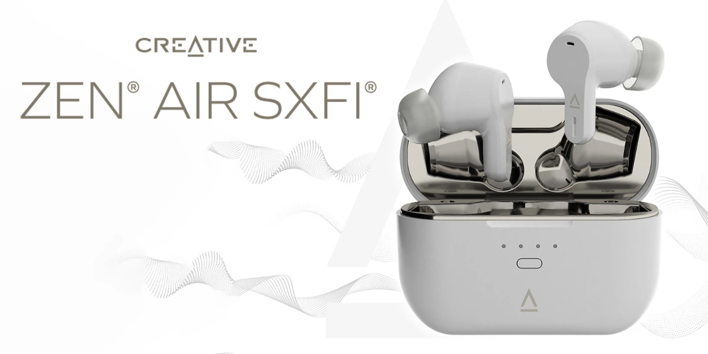 Creative - ZEN Air SXFI Įstatomos į ausis ausinės aprašymas - Prekės nuotrauka Creative - ZEN Air SXFI Įstatomos į ausis ausinės aprašymas - Prekės nuotrauka