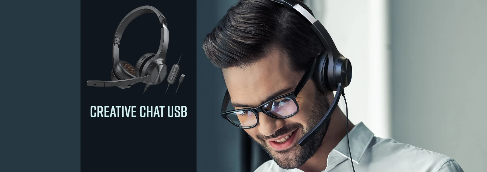Ausinės Creative Chat USB aprašymas - Prekės nuotrauka Ausinės Creative Chat USB aprašymas - Prekės nuotrauka