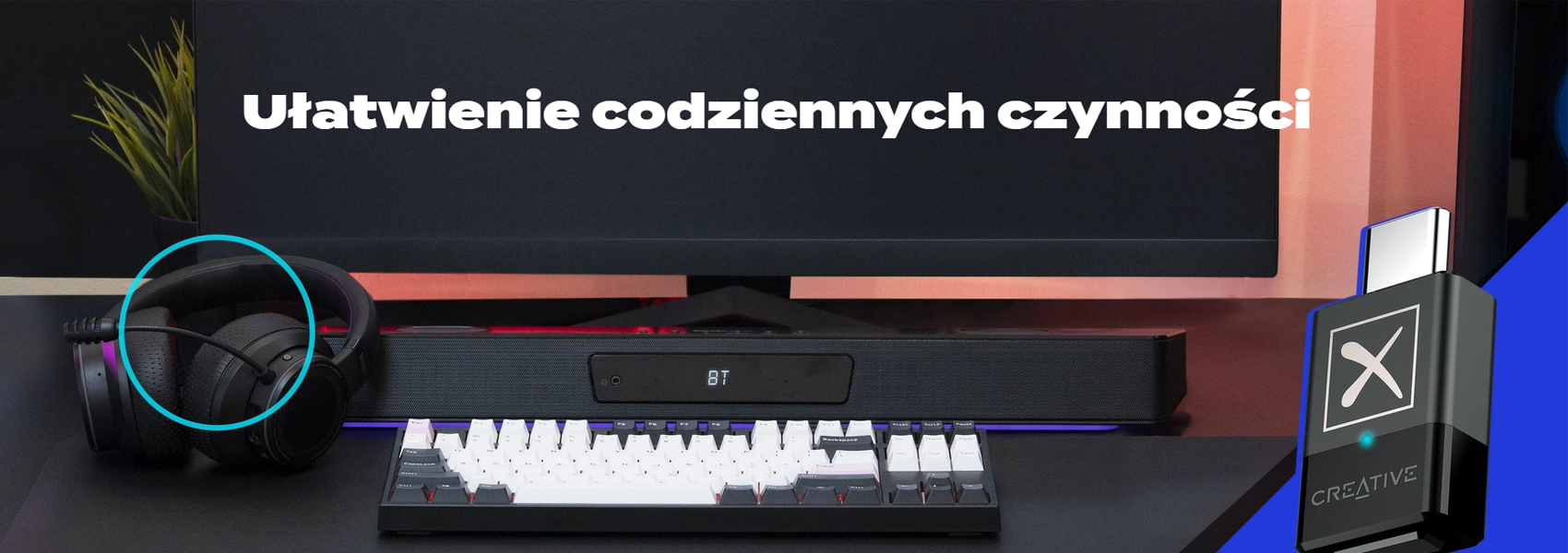 Creative garso siųstuvas BT-W5 Bluetooth 5.3 aprašymas - Prekės nuotrauka