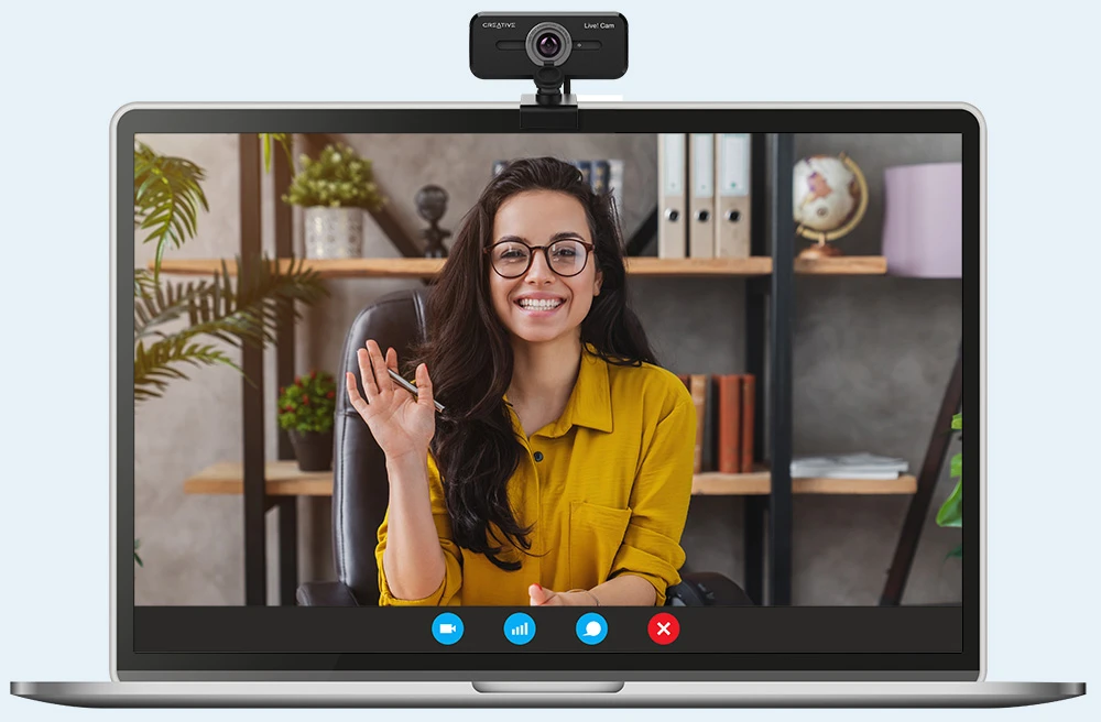 Creative internetinė kamera Sync 1080pV2 juodos spalvos aprašymas - Prekės nuotrauka Creative internetinė kamera Sync 1080pV2 juodos spalvos aprašymas - Prekės nuotrauka
