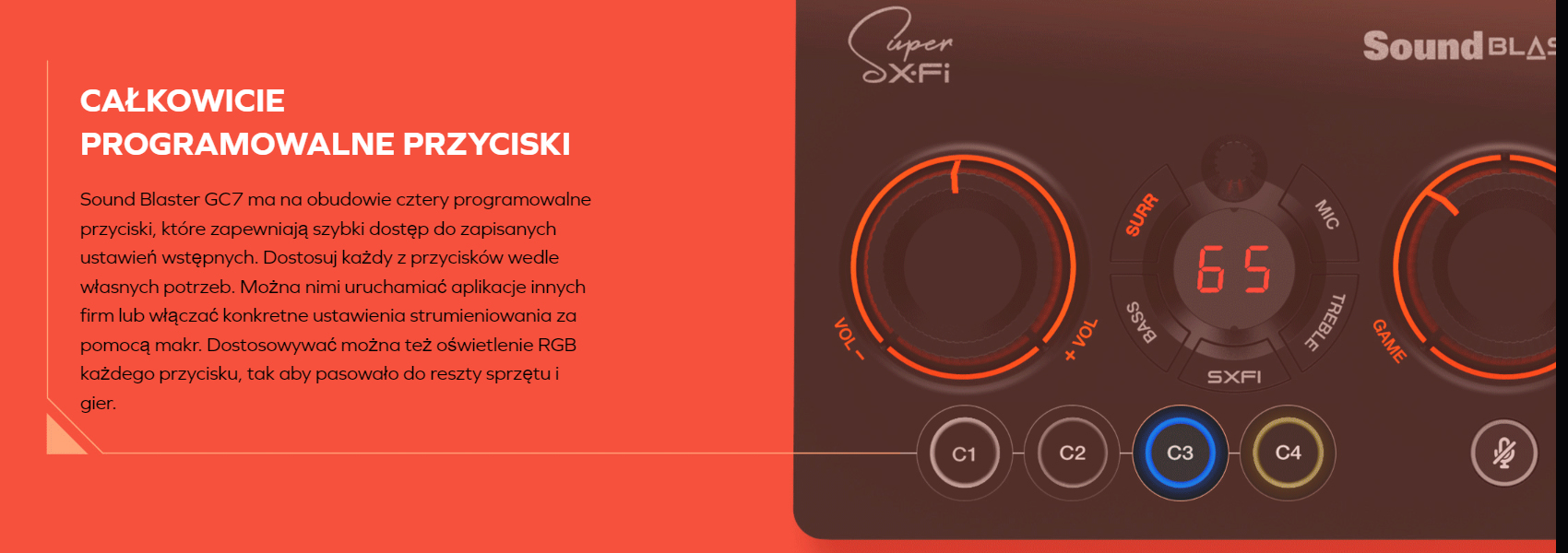 Creative išorinė garso plokštė Sound Blaster GC7 USB-C aprašymas - Prekės nuotrauka