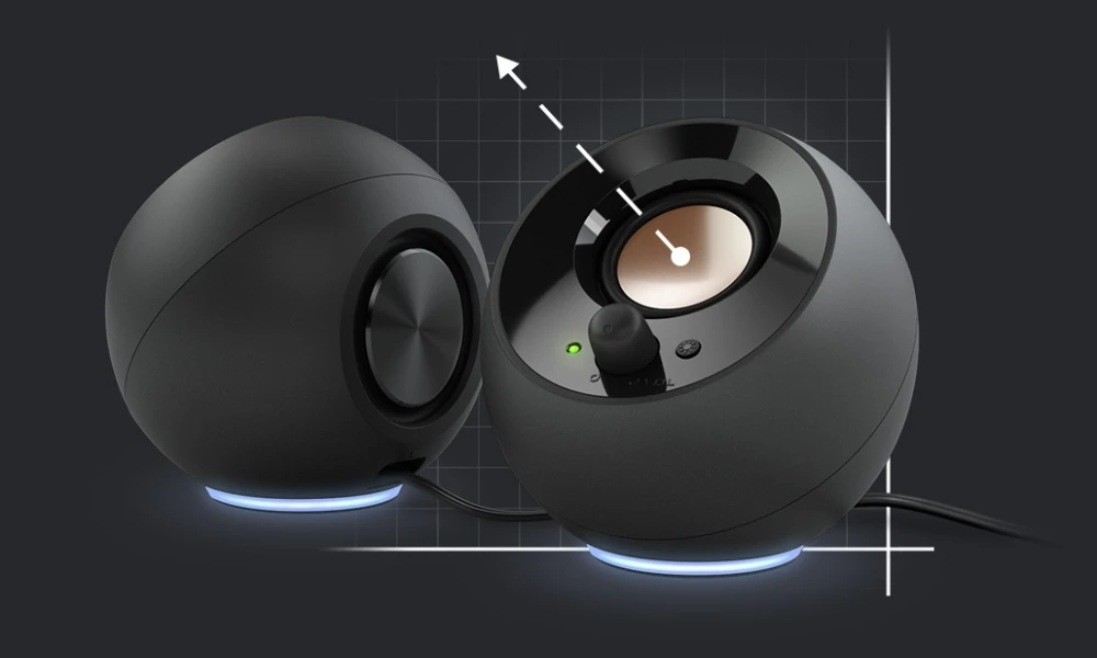 Kompiuterio kolonėlės Creative kompiuterinės kolonėlės 2.0 Pebble SE USB-C su RGB pašvietimu aprašymas - Prekės nuotrauka Kompiuterio kolonėlės Creative kompiuterinės kolonėlės 2.0 Pebble SE USB-C su RGB pašvietimu aprašymas - Prekės nuotrauka