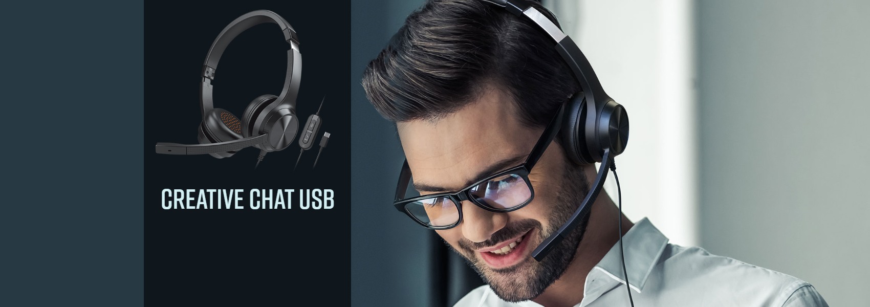 Ausinės Creative Chat USB aprašymas - Prekės nuotrauka