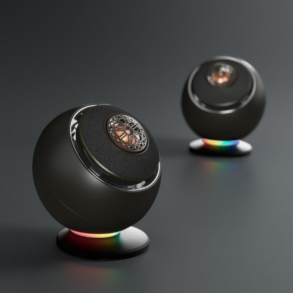 Kompiuterio kolonėlės Creative Pebble Nova USB-C 2.0 kompiuteriniai garsiakalbiai, juodos spalvos aprašymas - Prekės nuotrauka