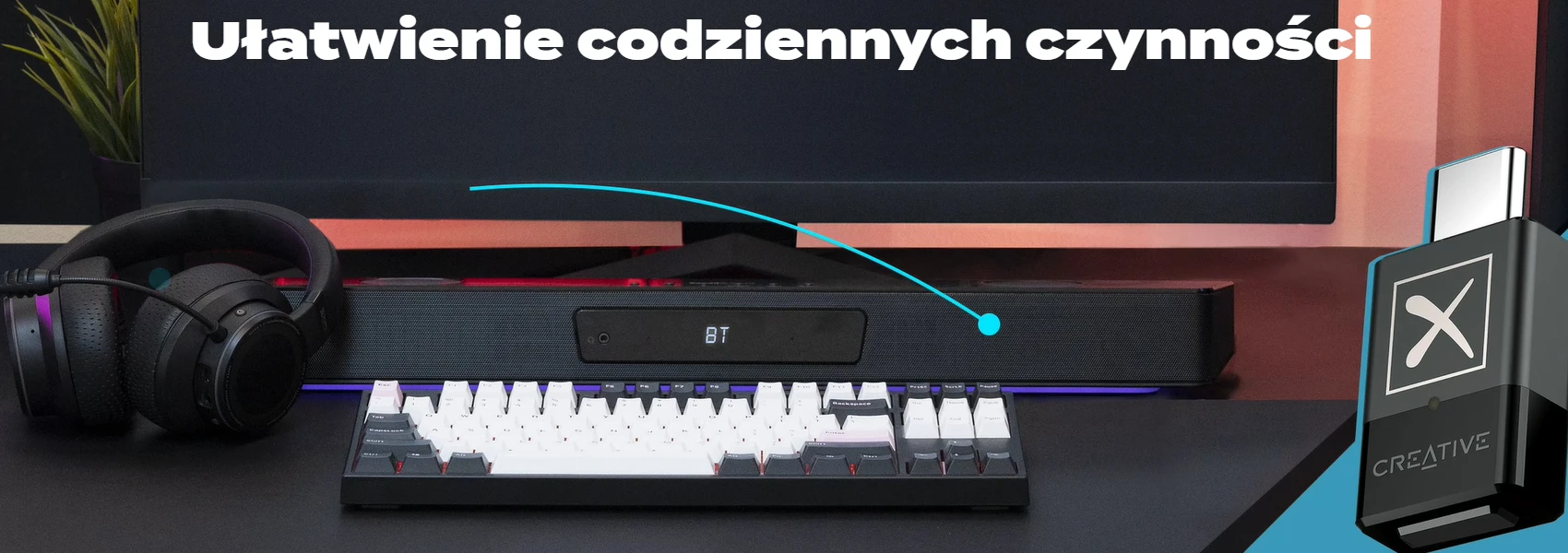 Creative siųstuvas audio BT-W3X Bluetooth 5.3 aprašymas - Prekės nuotrauka Creative siųstuvas audio BT-W3X Bluetooth 5.3 aprašymas - Prekės nuotrauka