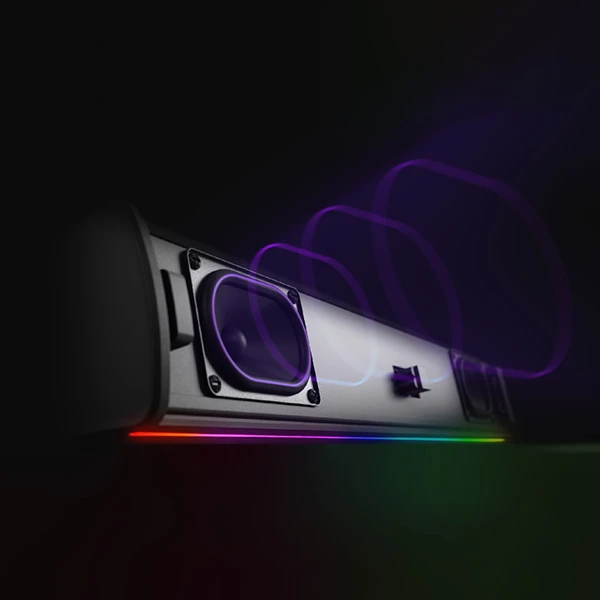 Namų kino sistema „Creative“ – „Sound Blaster GS5 RGB“ žaidimų garso juosta aprašymas - Prekės nuotrauka
