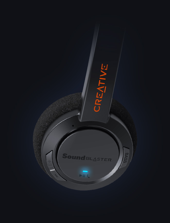 Creative Sound Blaster JAM V2 belaidės ausinės juodas Bluetooth 5.0 aprašymas - Prekės nuotrauka
