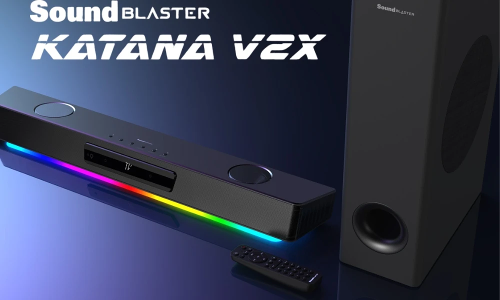 Namų kino sistema Creative Soundbar Sound Blaster Katana V2X su SXFI žaidimų Bluetooth 5.0 aprašymas - Prekės nuotrauka