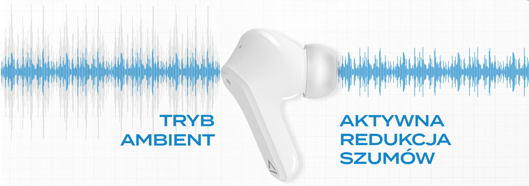Creative Zen Air Plus belaidės ausinės, kreminės spalvos, Bluetooth 5.3, ANC aprašymas - Prekės nuotrauka