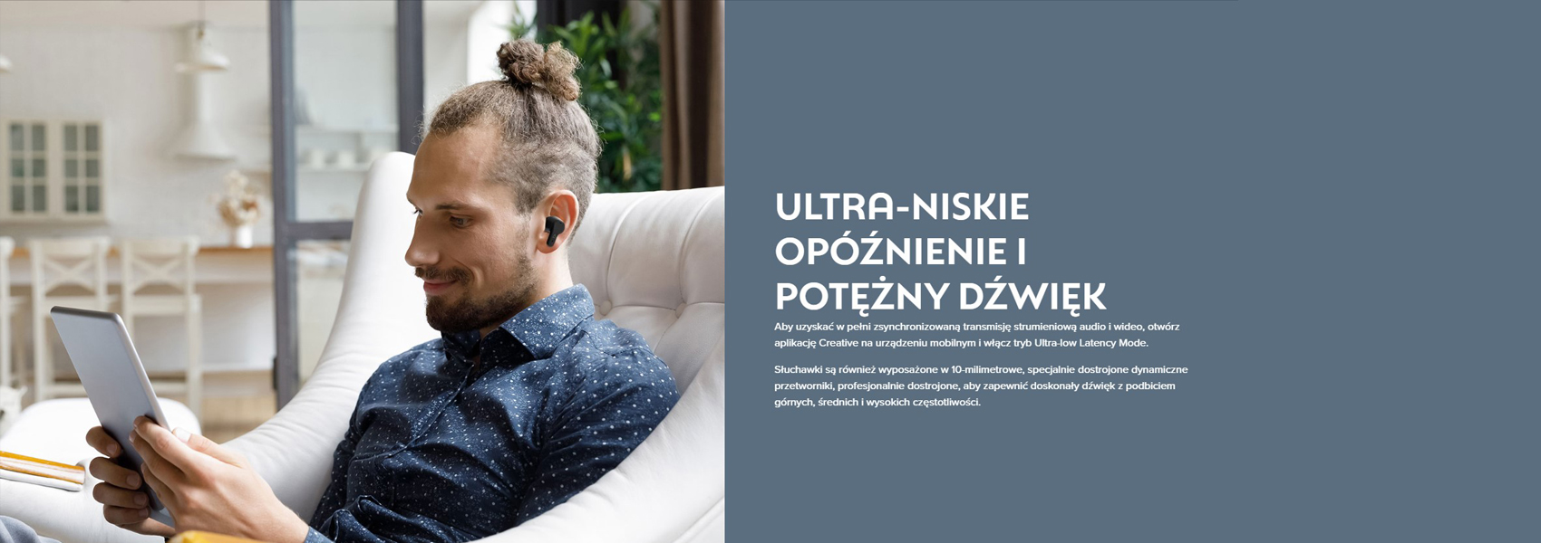 Creative Zen Air Pro belaidės ausinės baltos Bluetooth 5.3 ANC aprašymas - Prekės nuotrauka