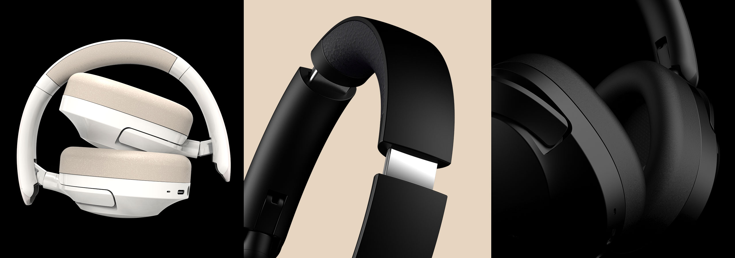 Creative Zen Hybrid 2 belaidės ausinės, kreminės, Bluetooth 5.2, ANC aprašymas - Prekės nuotrauka