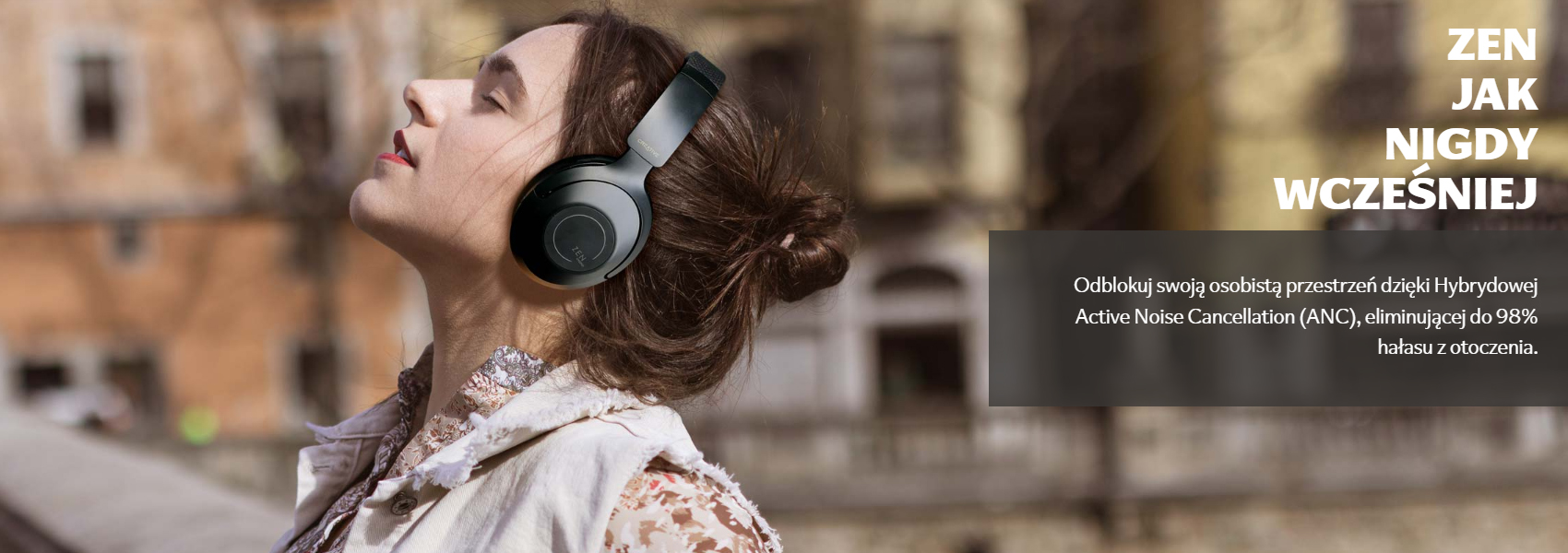 Creative Zen Hybrid Pro belaidės ausinės juodos spalvos Bluetooth LE Audio ANC aprašymas - Prekės nuotrauka