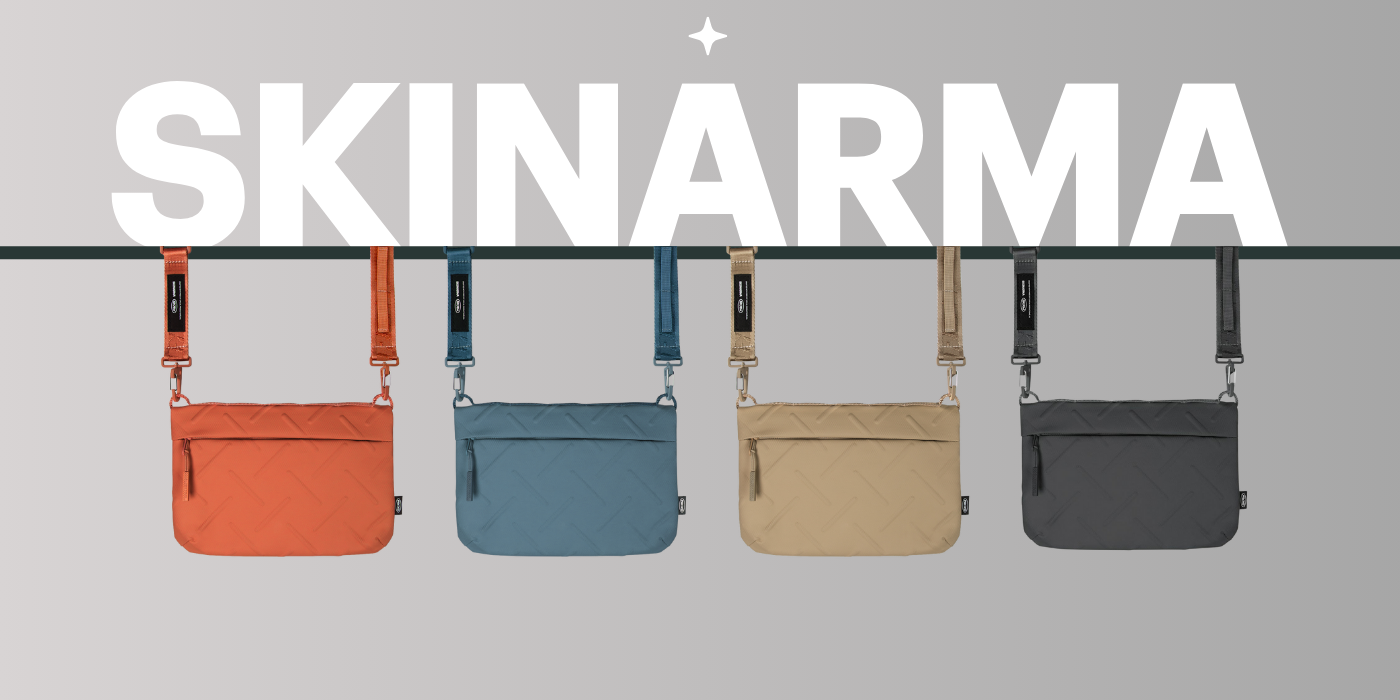 Crossbody Bag Skinarma Juno dark pilkos spalvos aprašymas - Prekės nuotrauka Crossbody Bag Skinarma Juno dark pilkos spalvos aprašymas - Prekės nuotrauka