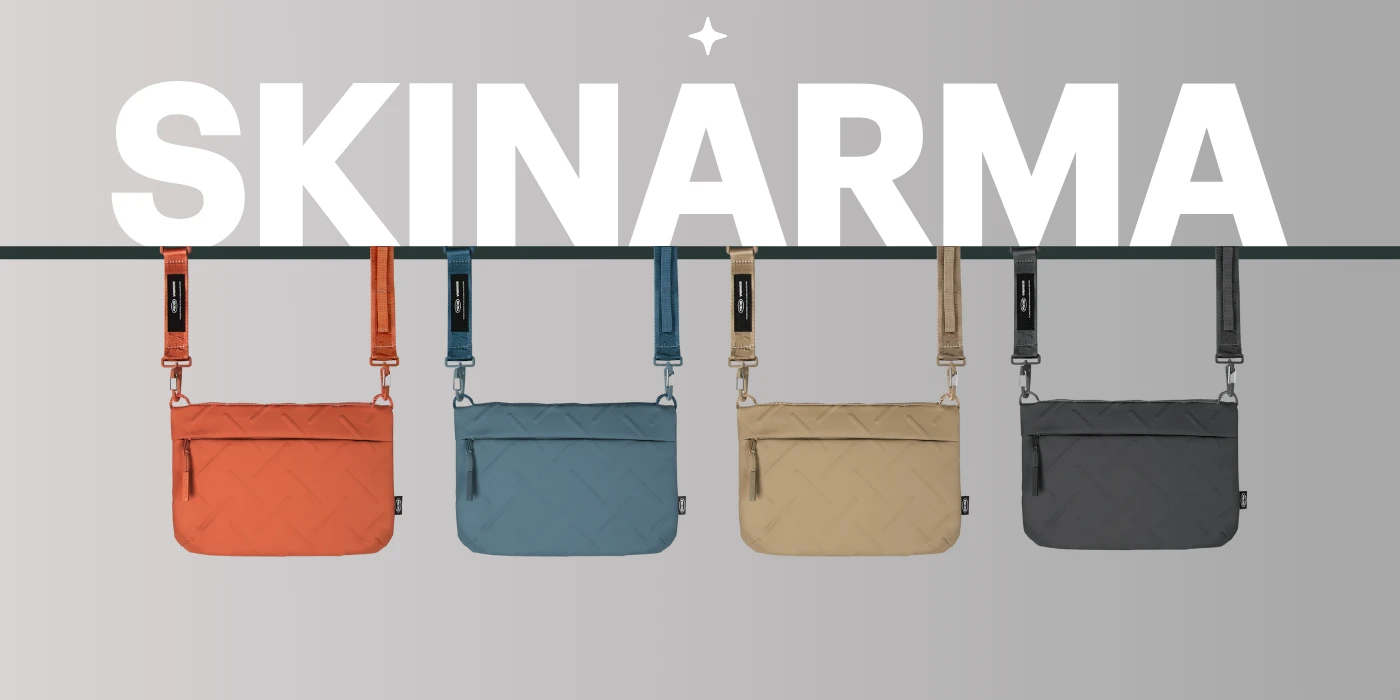 Crossbody Bag Skinarma Juno pilkos spalvos aprašymas - Prekės nuotrauka