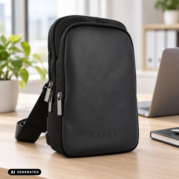 Crossbody krepšys Audi GT 900D juodas aprašymas - Prekės nuotrauka