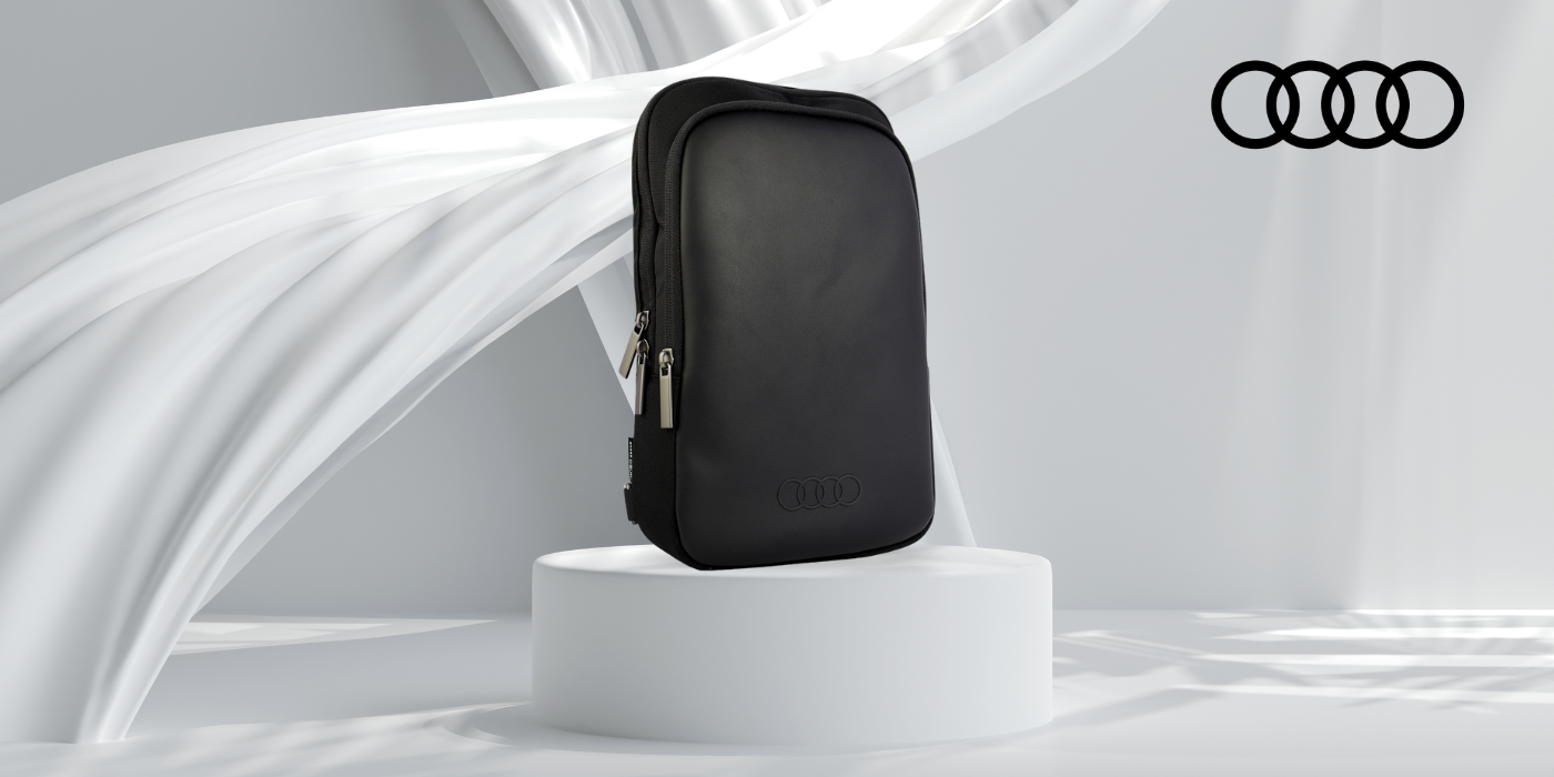 Crossbody krepšys Audi GT 900D juodas aprašymas - Prekės nuotrauka
