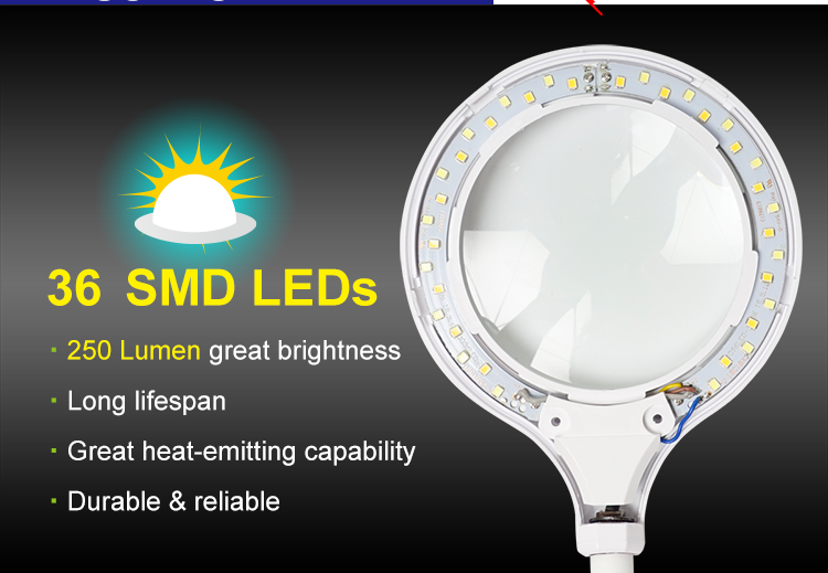 Proskit Darbo šviestuvas maitinamas USB, didinimas 3 dioptrijos, SMD LED 2.5W, Pro’sKit aprašymas - Prekės nuotrauka