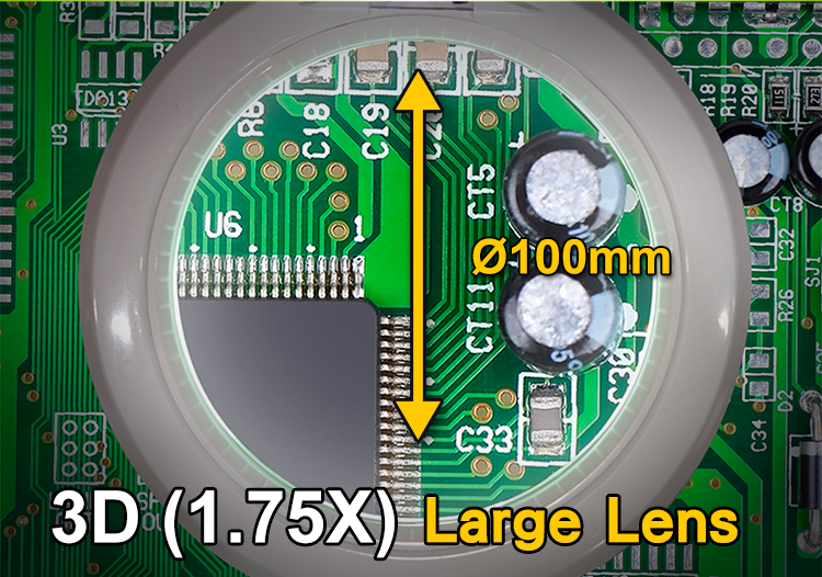 Proskit Darbo šviestuvas maitinamas USB, didinimas 3 dioptrijos, SMD LED 2.5W, Pro’sKit aprašymas - Prekės nuotrauka