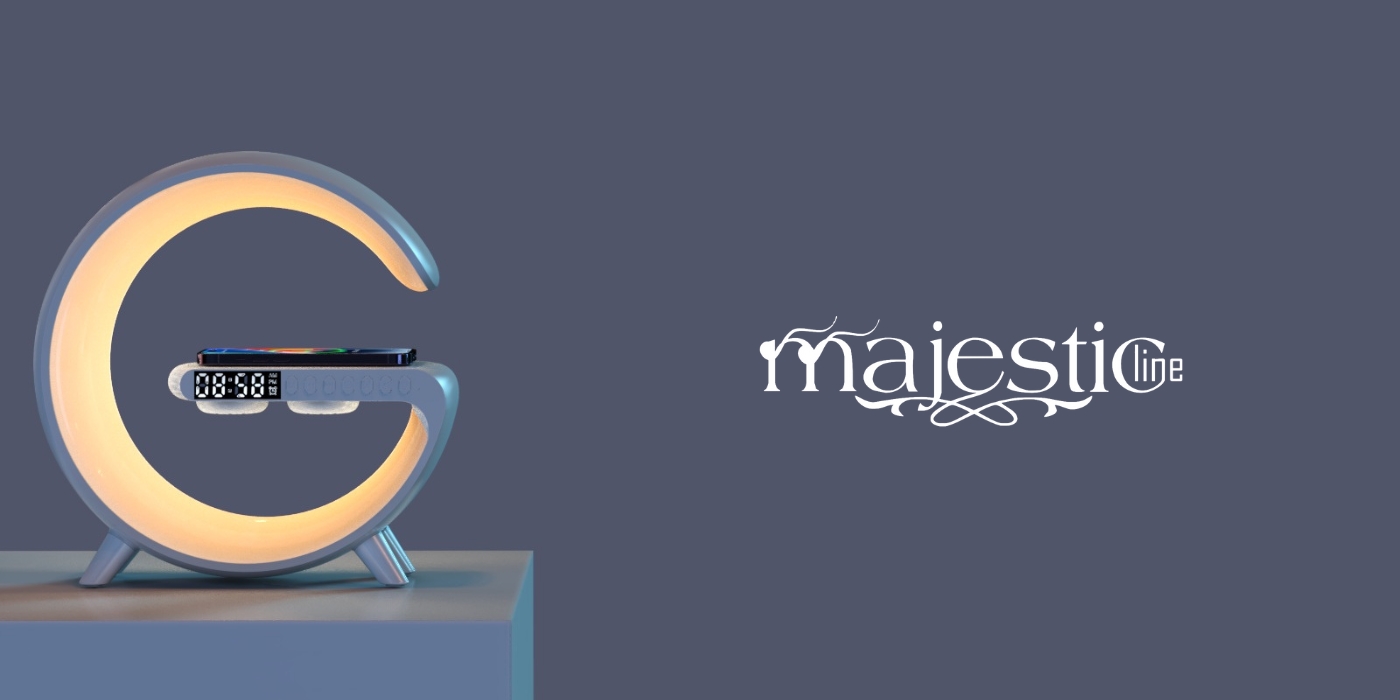Beline Daugiafunkcinė lempa MajesticLine su žadintuvu ir „Bluetooth“ kolonėle, baltos spalvos aprašymas - Prekės nuotrauka