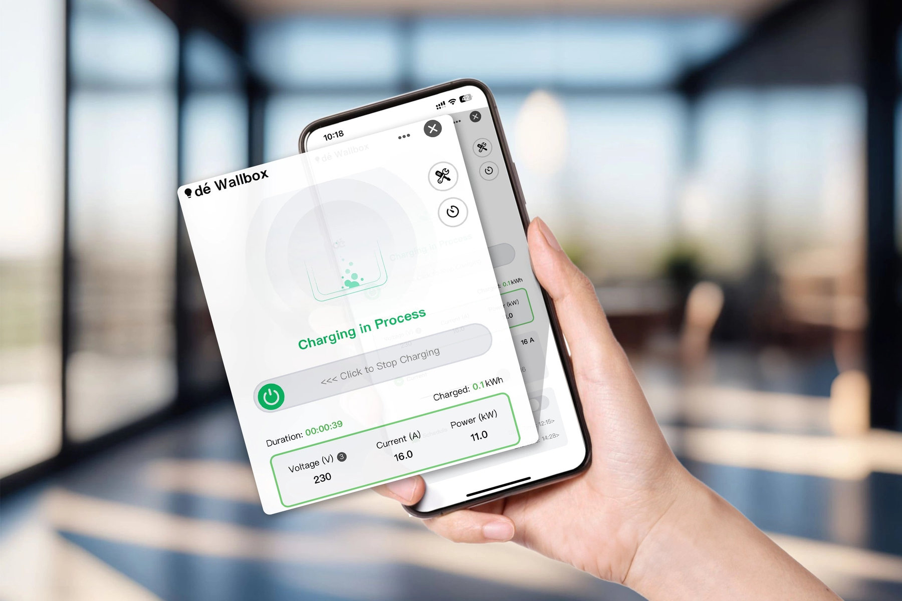 dé 22kW Portable Charger with 10m Cable (APP VERSION) aprašymas - Prekės nuotrauka