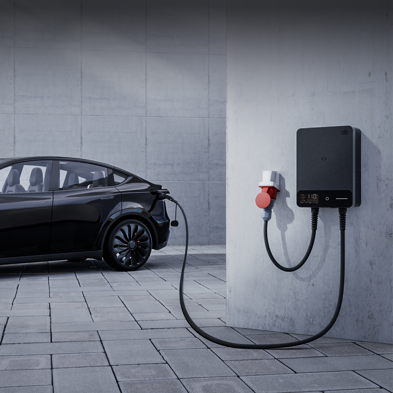 dé 22kW Wallbox with 10m Cable (APP VERSION) aprašymas - Prekės nuotrauka