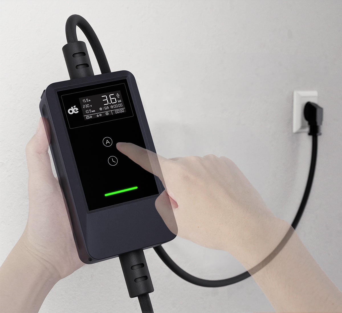 dé 3kW Portable Charger with 7m Cable (APP VERSION) aprašymas - Prekės nuotrauka