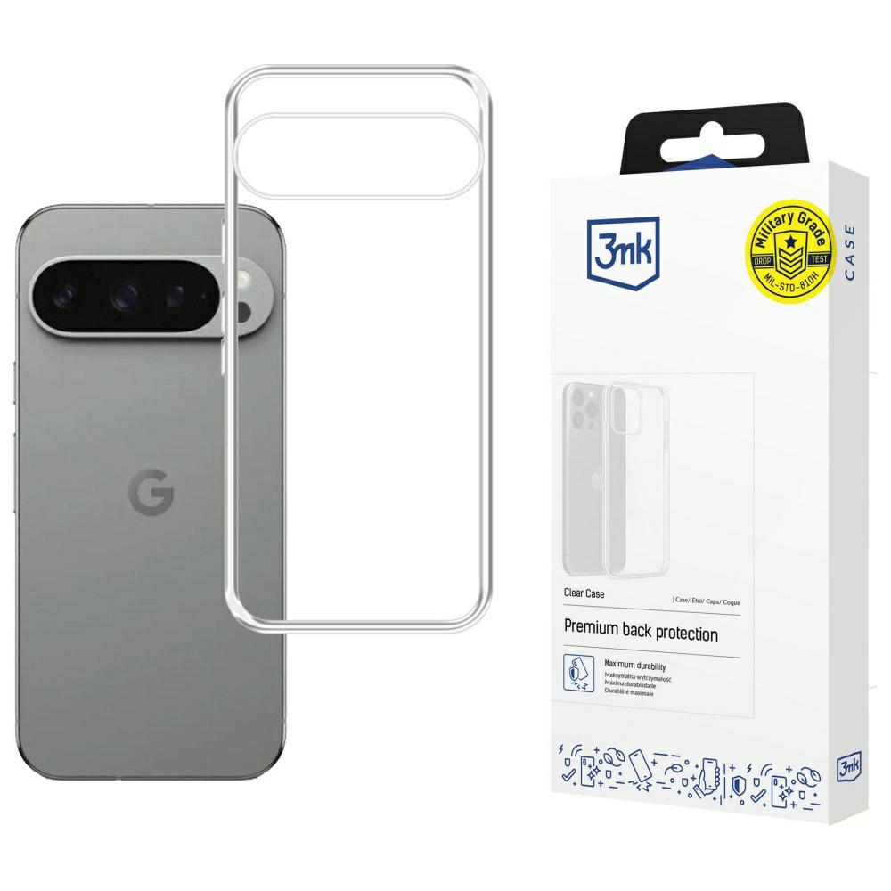 3Mk apsauginis 3mk skaidrus dėklas, skirtas „Google Pixel 10“ / „Google Pixel 10 Pro“ - permatomas aprašymas - Prekės nuotrauka
