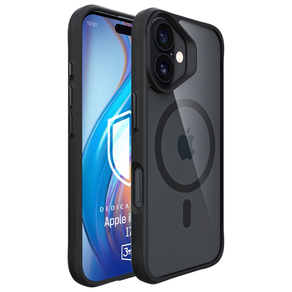 Dėklas 3Mk Apsauginis 3mk Satin Armor MagCase iPhone 17 - Juodas aprašymas - Prekės nuotrauka Dėklas 3Mk Apsauginis 3mk Satin Armor MagCase iPhone 17 - Juodas aprašymas - Prekės nuotrauka