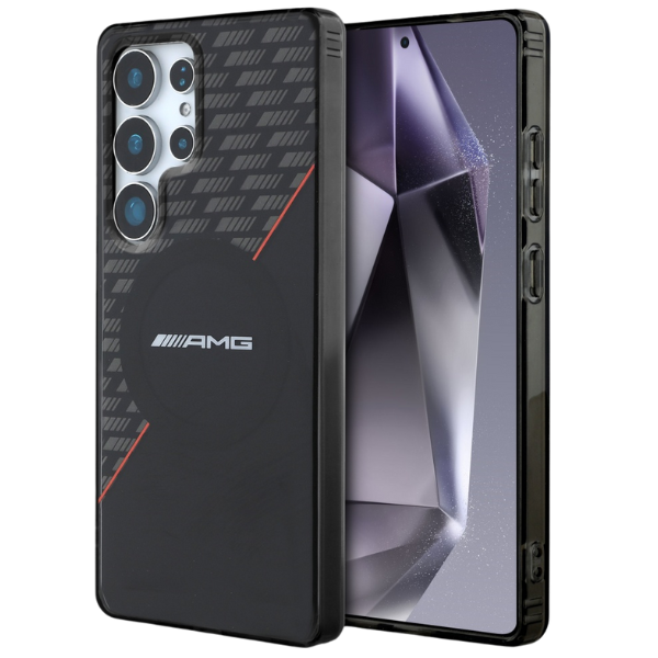 Mercedes Dėklas AMG Double Layer Rhombs MagSafe Samsung Galaxy S25 Ultra juodos spalvos/red aprašymas - Prekės nuotrauka