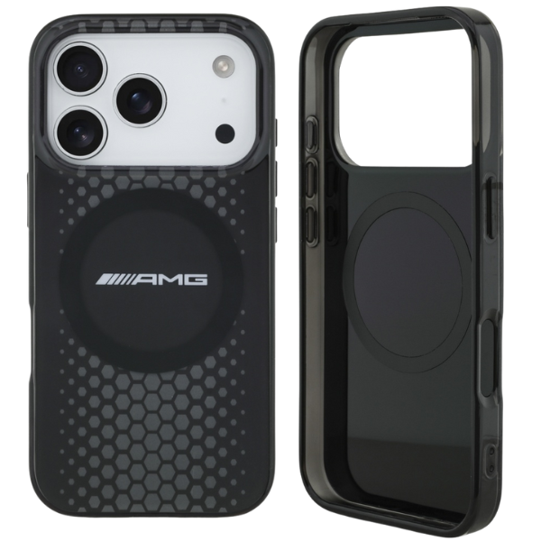 Mercedes Dėklas AMG Double Layer skaidrus Graphics MagSafe skirtas Apple iPhone 17 Pro juodos spalvos aprašymas - Prekės nuotrauka