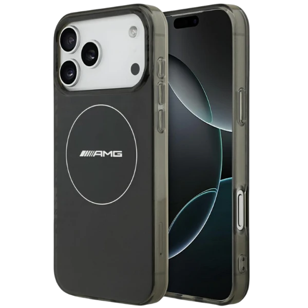 Mercedes Dėklas AMG Double Layer skaidrus Smocked MagSafe skirtas Apple iPhone 17 Pro Max juodos spalvos aprašymas - Prekės nuotrauka
