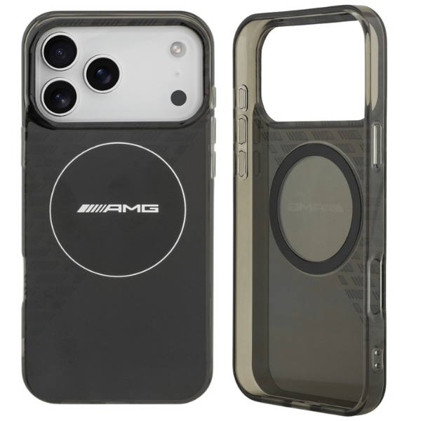 Mercedes Dėklas AMG Double Layer Transparent Smocked MagSafe, skirtas iPhone 17 Pro Max, juodos spalvos aprašymas - Prekės nuotrauka