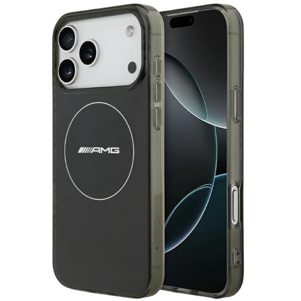 Mercedes Dėklas AMG Double Layer Transparent Smocked MagSafe, skirtas iPhone 17 Pro Max, juodos spalvos aprašymas - Prekės nuotrauka