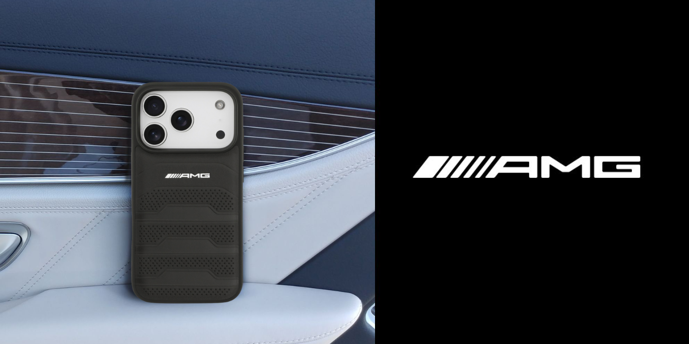 Mercedes Dėklas AMG Leather Debossed Lines Logo iPhone 17 Pro juodos spalvos aprašymas - Prekės nuotrauka