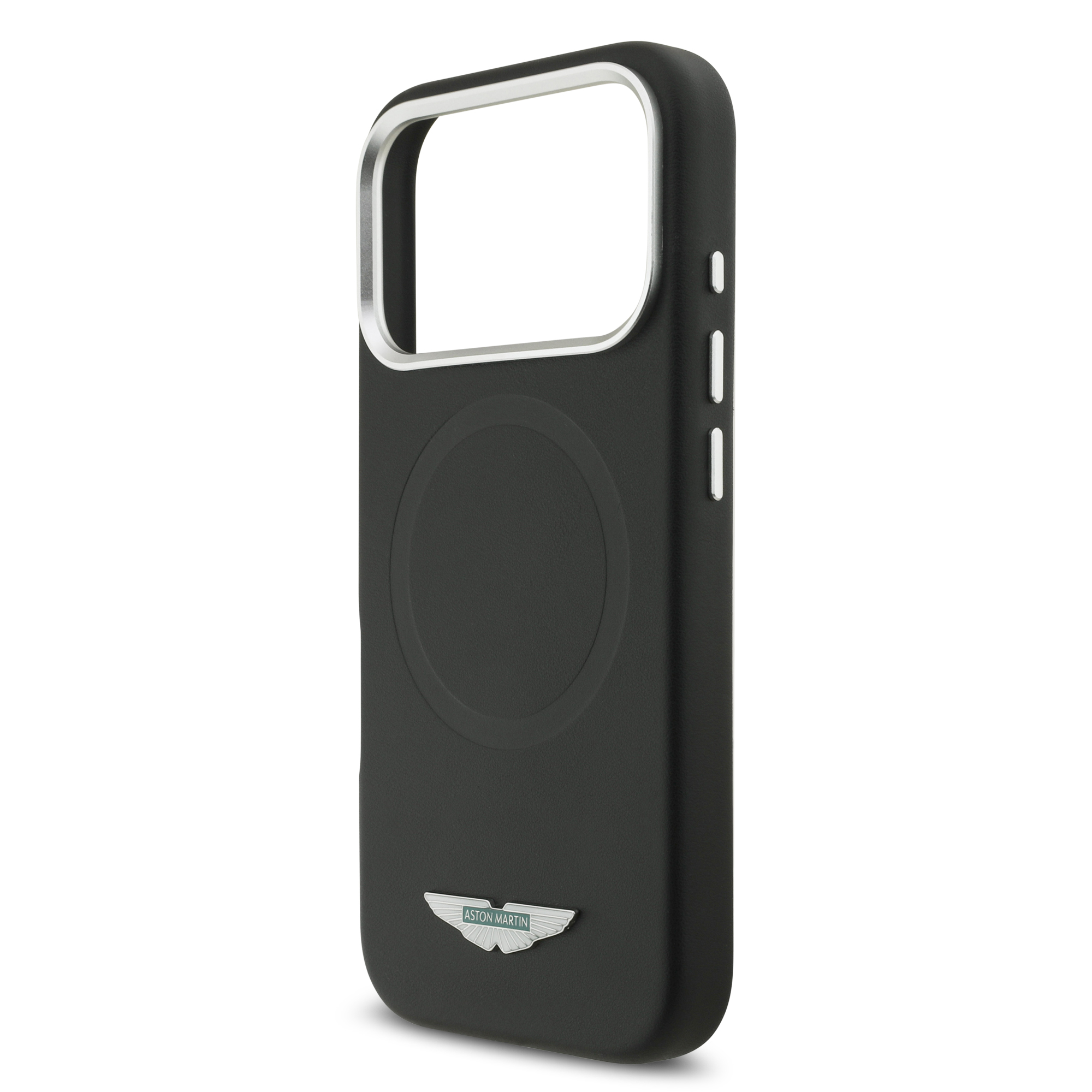 Dėklas Aston Martin HC FW Logo MagSafe Apple iPhone 17 Pro juodos spalvos aprašymas - Prekės nuotrauka Dėklas Aston Martin HC FW Logo MagSafe Apple iPhone 17 Pro juodos spalvos aprašymas - Prekės nuotrauka