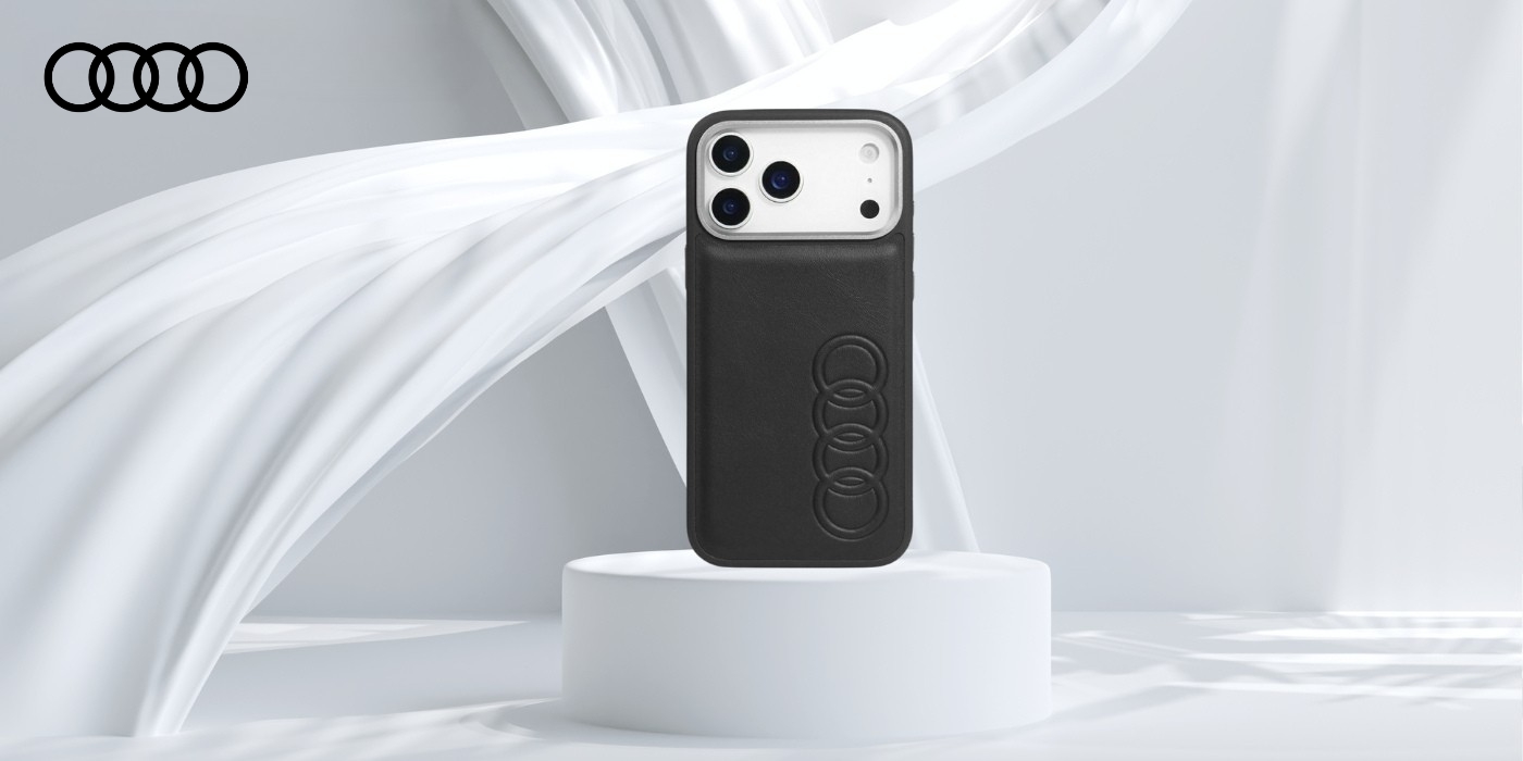 Dėklas Audi TT iš dirbtinės odos su MagSafe, skirtas iPhone 17 Pro, juodos spalvos aprašymas - Prekės nuotrauka
