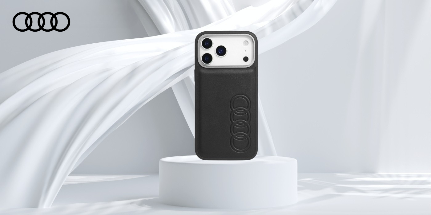 Dėklas Audi TT iš dirbtinės odos su MagSafe, skirtas iPhone 17 Pro Max, juodos spalvos aprašymas - Prekės nuotrauka