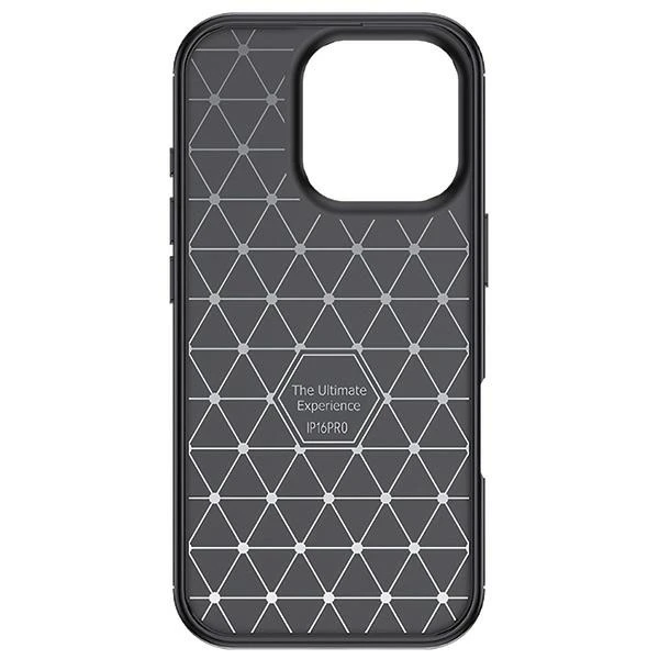 Dėklas Beline Carbon Armor skirtas Apple iPhone 17 Pro juodos spalvos aprašymas - Prekės nuotrauka