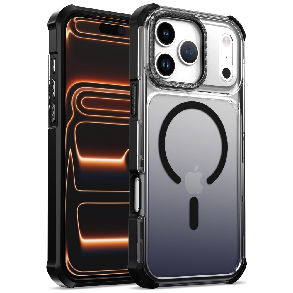 Dėklas Beline MagRing, skirtas iPhone 18 Pro Max, juodas aprašymas - Prekės nuotrauka