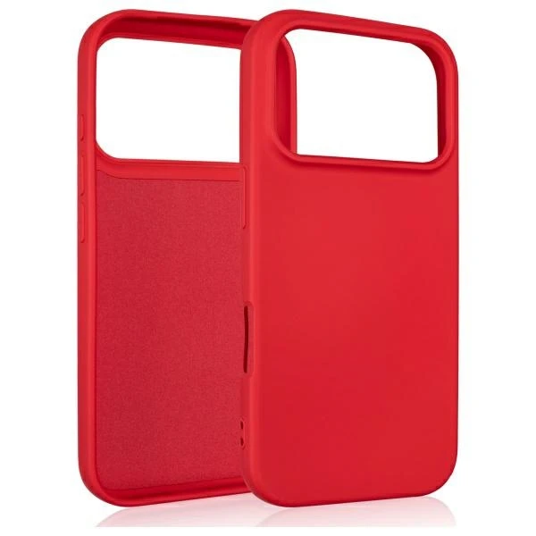 Dėklas Beline Silicone skirtas Apple iPhone 17 Pro raudonos spalvos aprašymas - Prekės nuotrauka